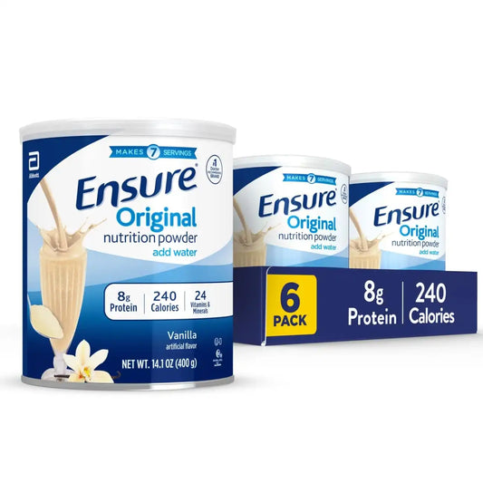 Ensure Original Vanilla Nutrition Powder, Small Meal Replacement, 6 Pack