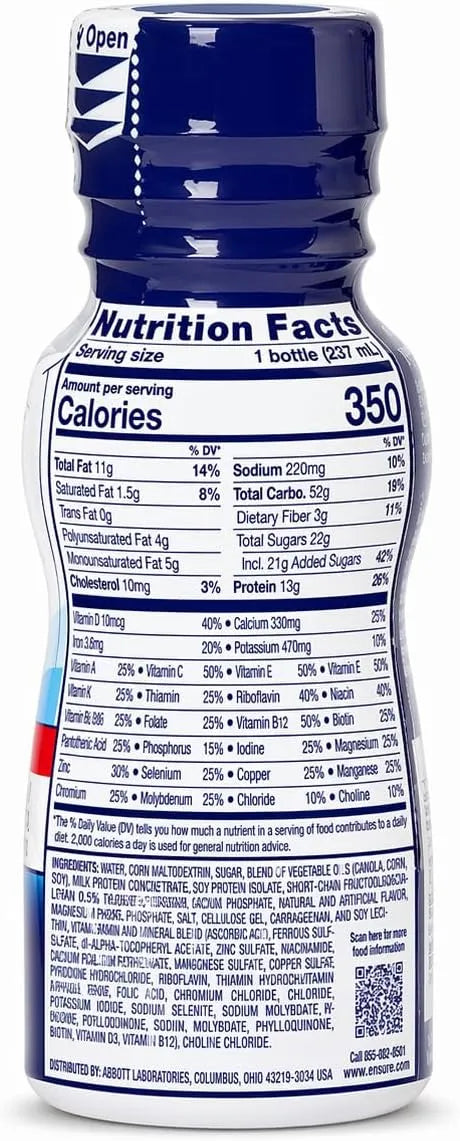 Ensure Plus Creamy Milk Chocolate Shake - 24 x 8 Ounce Bottles